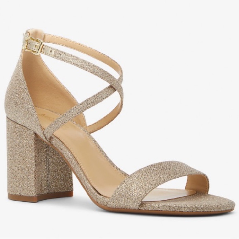 Michael Kors Sophie Flex Glitter Chain-Mesh Sandal (Perfect)